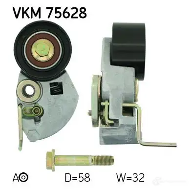 Натяжной ролик ГРМ SKF 7316573395843 595823 U0E MM VKM 75628 изображение 0