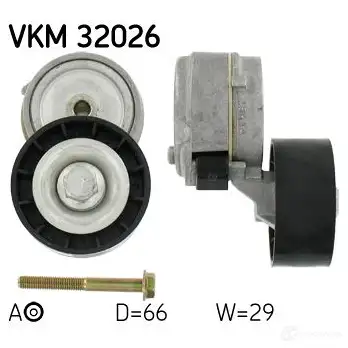 Натяжитель приводного ремня SKF 7316572412664 VKM 32026 595055 UU AYK0G