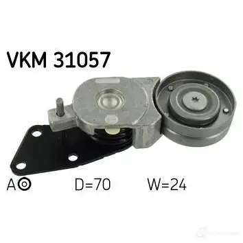 Натяжитель приводного ремня SKF 594990 7316572894170 VKM 31057 8LWN UEV