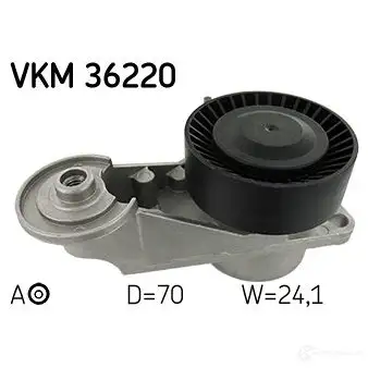 Натяжитель приводного ремня SKF VKM 36220 595336 QH2Y8 M0 7316572863794 - Изображение 1