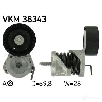 Натяжитель приводного ремня SKF XH KMDD VKM 38343 595465 7316575223137 изображение 0