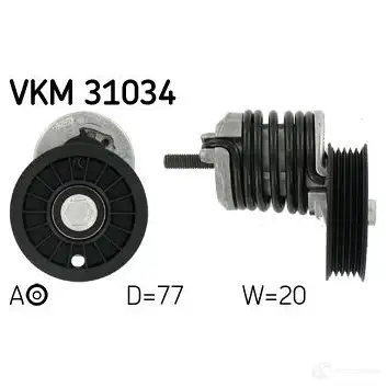 Натяжитель приводного ремня SKF 7316572332054 VKM 31034 594976 YA4R N