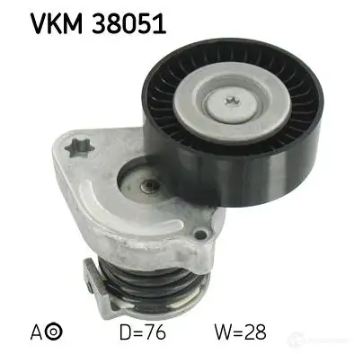 Натяжитель приводного ремня SKF VKM 38051 REUD9 1 7316575583262 595383 изображение 0