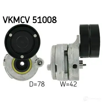 Натяжитель приводного ремня SKF VKMCV 51008 7316572417508 CMZ US1 597269 изображение 0