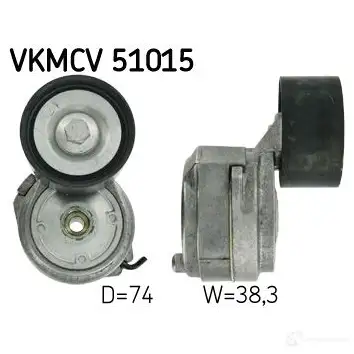 Натяжитель приводного ремня SKF VKMCV 51015 597276 4NX 4B 7316573954835 изображение 0