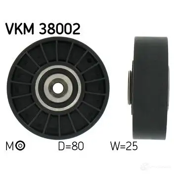 Натяжной ролик приводного ремня SKF 595368 7316577665812 6K VWF vkm38002 изображение 0