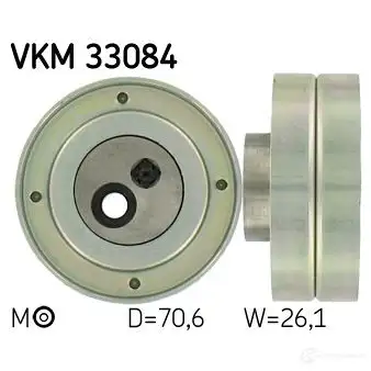Натяжитель приводного ремня SKF RZCGJS P 595146 7316574925957 VKM 33084