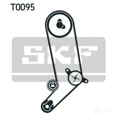 Комплект ремня ГРМ SKF VKM 11054 VKMA 01253 596077 VKMT 01041 - Изображение 1
