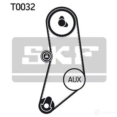 Комплект ремня ГРМ SKF 596374 OJFBQ VKM 18100 VKMA 08110 изображение 5