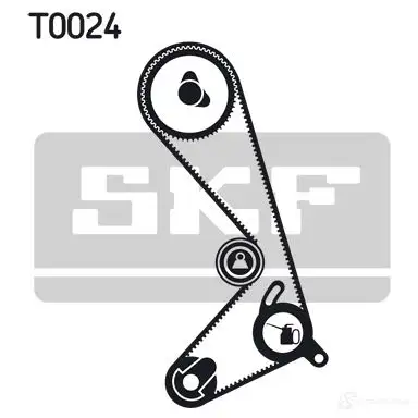 Комплект ремня ГРМ SKF 596334 VKMT 06205 VKM 16204 VKMA 06205 - Изображение 1