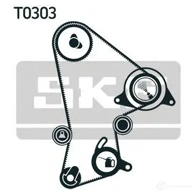 Комплект ремня ГРМ SKF vkma91000 RBO10UU VKM 71000 1423244851