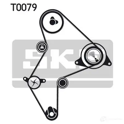 Комплект ремня ГРМ SKF VKMA 03251 596211 VKM 23246 VKM 13250 изображение 0