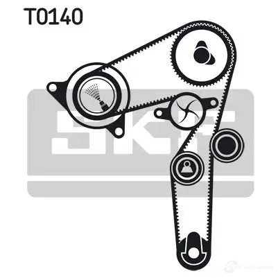 Комплект ремня ГРМ SKF 596127 VKM 12174 VKM 22174 VKMA 02176 - Изображение 1