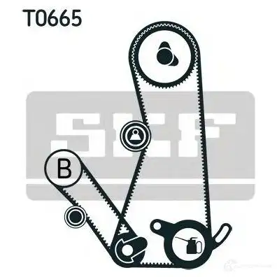 Комплект ремня ГРМ SKF VKM 75033 1423244873 VKM 75044 vkma95016 изображение 0