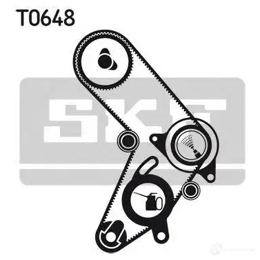 Комплект ремня ГРМ SKF vkma02161 II45AW VKM 22160 596121 - Изображение 1