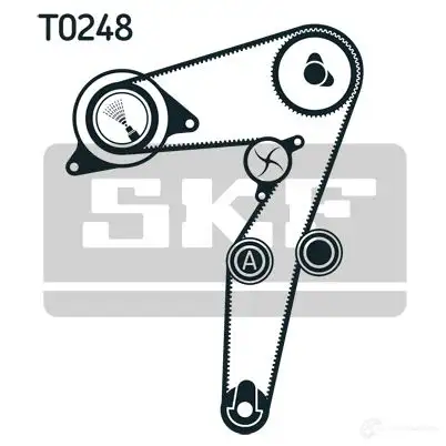 Комплект ремня ГРМ SKF VKM 22174 VKM 12174 596141 VKMA 02195 - Изображение 1