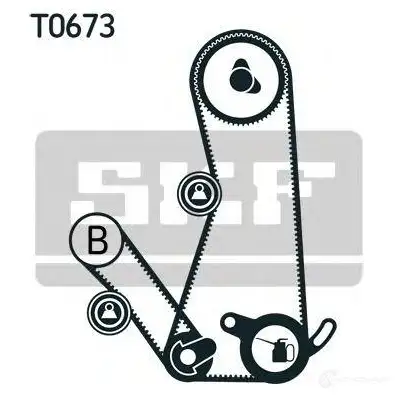 Комплект ремня ГРМ SKF VKM 75033 1423244877 vkma95036 VKM 75008 изображение 0