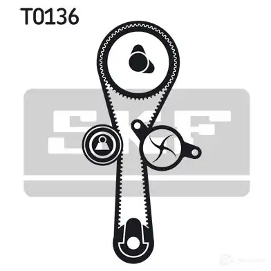 Комплект ремня ГРМ SKF VKMA 06010 vkms060101 7Q1THP 597432
