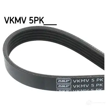 Приводной ремень поликлиновой SKF 598107 7316573396482 VKMV 5PK1025 0DG VT изображение 0