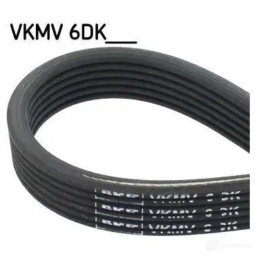 Приводной ремень поликлиновой SKF 2Y FD9CB 7316573390411 VKMV 6DK1825 598298 изображение 0
