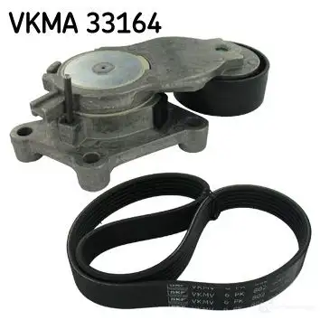 Комплект приводного ремня SKF 596520 VKMV 6PK802 VKMA 33164 VKM 33164 изображение 0