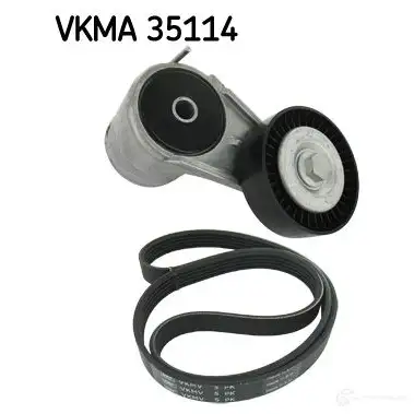 Комплект приводного ремня SKF 596585 VKMA 35114 VKM 35012 VKMV 5PK1255 изображение 0