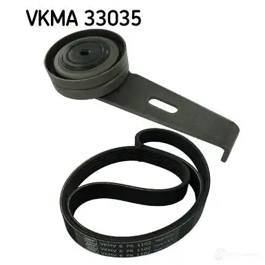 Комплект приводного ремня SKF VKMA 33035 VKM 33002 596477 VKMV 6PK1102 изображение 0