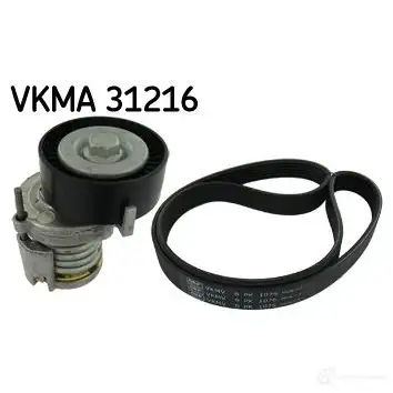Комплект приводного ремня SKF 596426 VKMV 6PK1076 VKMA 31216 VKM 31015 изображение 0