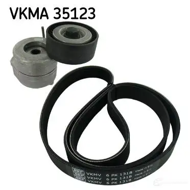 Комплект приводного ремня SKF VKM 35023 596588 VKMV 6PK1318 VKMA 35123 изображение 0