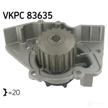 Водяной насос, помпа SKF 7316571379050 F ZKAWW 599165 VKPC 83635