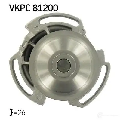 Водяной насос, помпа SKF VKPC 81200 7316587010510 599018 FMMIF HV изображение 0