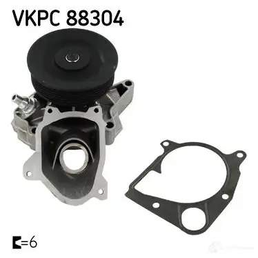 Водяной насос, помпа SKF JP M0I3 599322 VKPC 88304 7316576786594