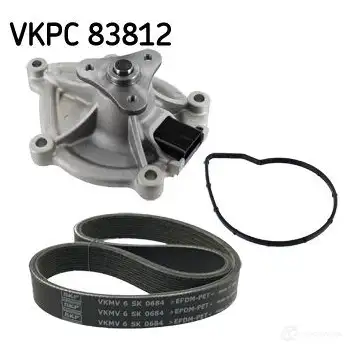 Комплект приводного ремня с помпой SKF ZX XKBN 1437177856 VKMC 33843 изображение 0