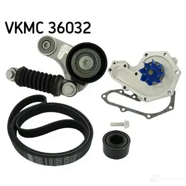 Комплект приводного ремня с помпой SKF VKPC 86413 VKMA 36032 597216 VKMC 36032 изображение 0