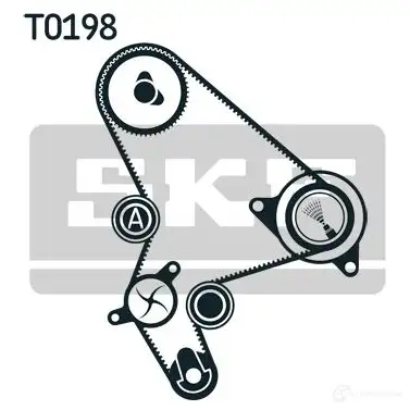 Комплект ремня ГРМ с помпой SKF 597103 VKPC 83643 VKMA 03266 VKMC 03266 - Изображение 1