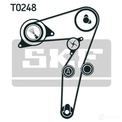 Комплект ремня ГРМ с помпой SKF VKMC 02195-2 597040 VKPC 85101 VKMA 02195 изображение 0