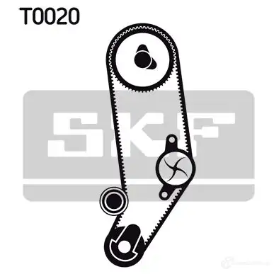 Комплект ремня ГРМ с помпой SKF VKPC 81606 VKMA 01032 596966 VKMC 01032 - Изображение 1