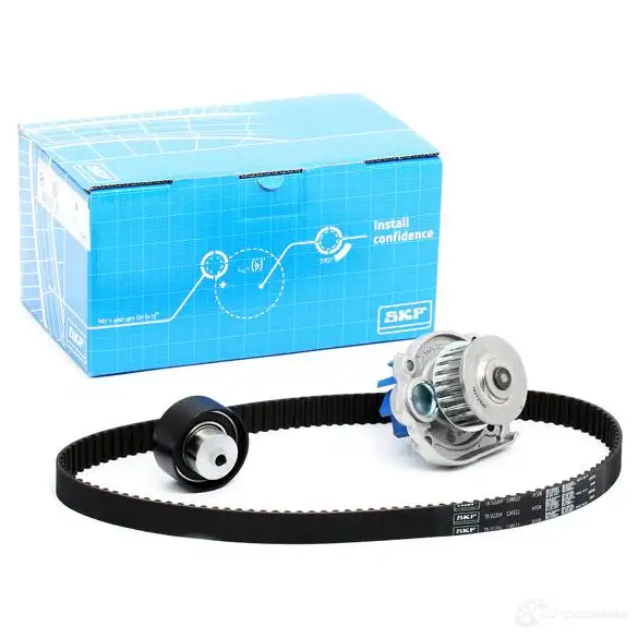 Комплект ремня ГРМ с помпой SKF VKMC 02204-3 VKMA 02204 VKM 12201 597051 - Изображение 1