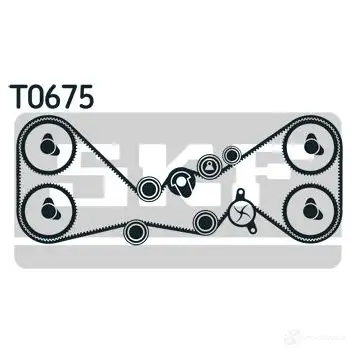 Комплект ремня ГРМ с помпой SKF VKMC 98115-2 VKMA 98115 597260 VKPC 98005 изображение 0
