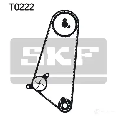 Комплект ремня ГРМ с помпой SKF 596971 VKMC 01104 VKPC 81204 GZ6RG0B изображение 0
