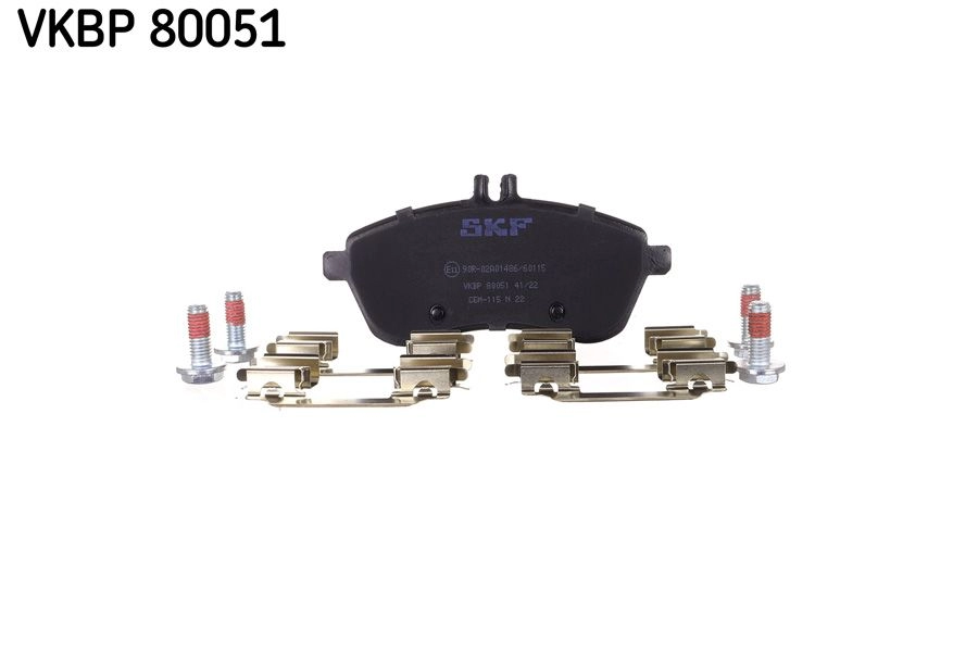 Тормозные колодки дисковые, комплект SKF VKBP 80051 1440250797 Q7O 7K - Изображение 1