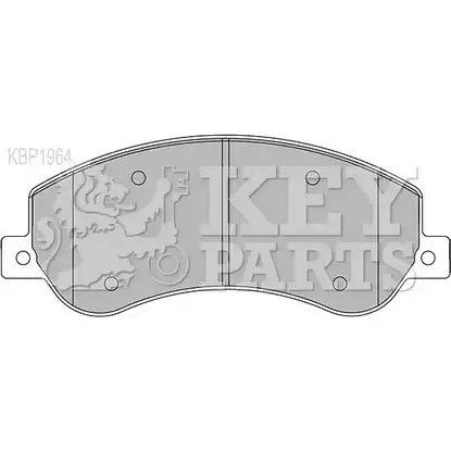 Тормозные колодки, дисковые, комплект KEY PARTS 4309180 KBP1964 0KIYDR C 8VD5NWP изображение 0