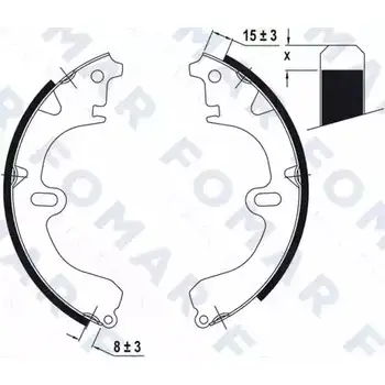 Тормозные колодки, комплект FOMAR FRICTION 969IYZ FO 0406 H6BJ GQ 4313671 изображение 0
