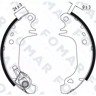 Тормозные колодки, комплект FOMAR FRICTION W XTA0YX LVEWUDB FO 0508 4313699