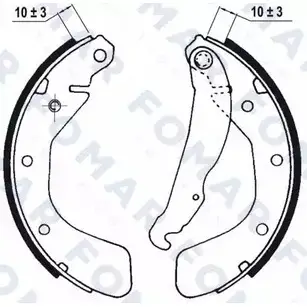 Тормозные колодки, комплект FOMAR FRICTION 4313716 B2M0VM FO 0563 G Y7F0 изображение 0