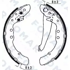 Тормозные колодки, комплект FOMAR FRICTION FO 0572 4313723 Z5LL5HE L4 QXYAV изображение 0