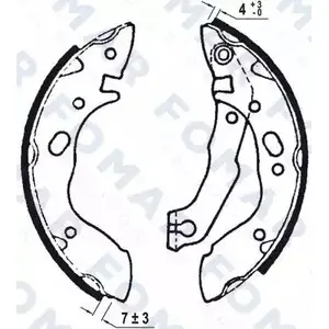 Тормозные колодки, комплект FOMAR FRICTION FO 0575 4313724 PSCH B EHRSC2 изображение 0