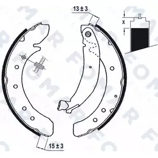 Тормозные колодки, комплект FOMAR FRICTION OKJNR LU1OB RU FO 0620 4313741 изображение 0