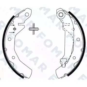 Тормозные колодки, комплект FOMAR FRICTION NKRQ1R FO 0709 4313754 2 6HFJC изображение 0