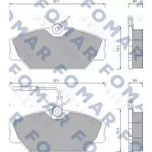 Тормозные колодки, дисковые, комплект FOMAR FRICTION 4315300 209 16 FO 492681 20919